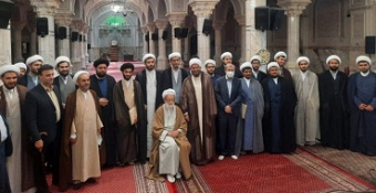 آیین عمامه گذاری طلاب در مدرسه‌عالی و دانشگاه شهید مطهری